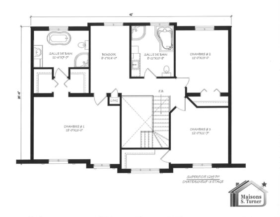 CHÂTEAUNEUF PLAN ÉTAGE
