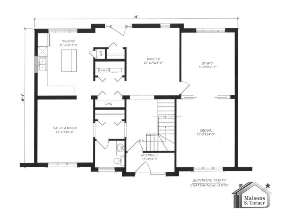 CHÂTEAUNEUF PLAN RDC