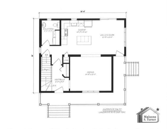 LAUSANNE RIVE-SUD PLAN RDC