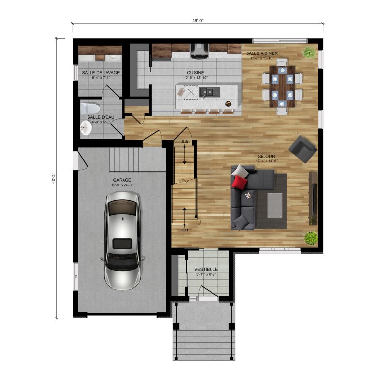 LISBONNE PLAN RDC