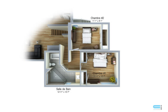 MONTAUBAN PLAN ÉTAGE